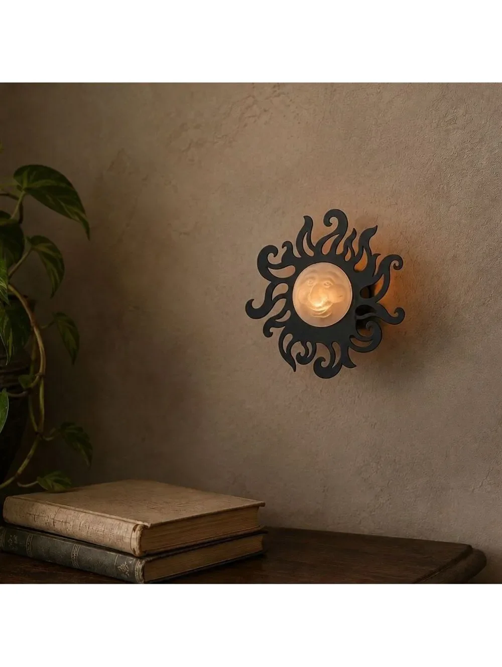 Vintage PartyLite Sunbeam Wall Sconce P0481 Celestial Candle Holder
